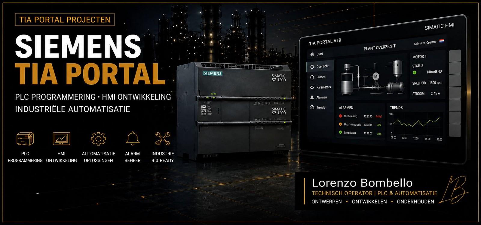Siemens TIA Portal Industrial Automation Banner