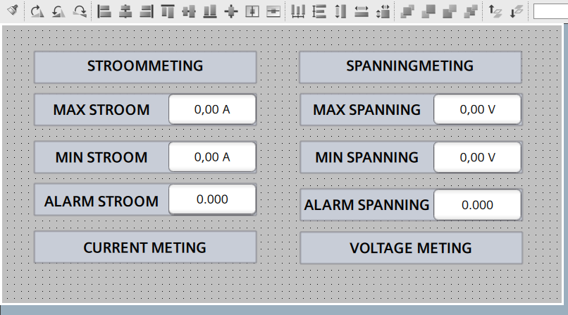 Parameterscherm in WinCC Unified