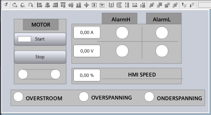 Processcherm in WinCC Unified